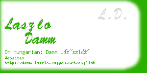 laszlo damm business card